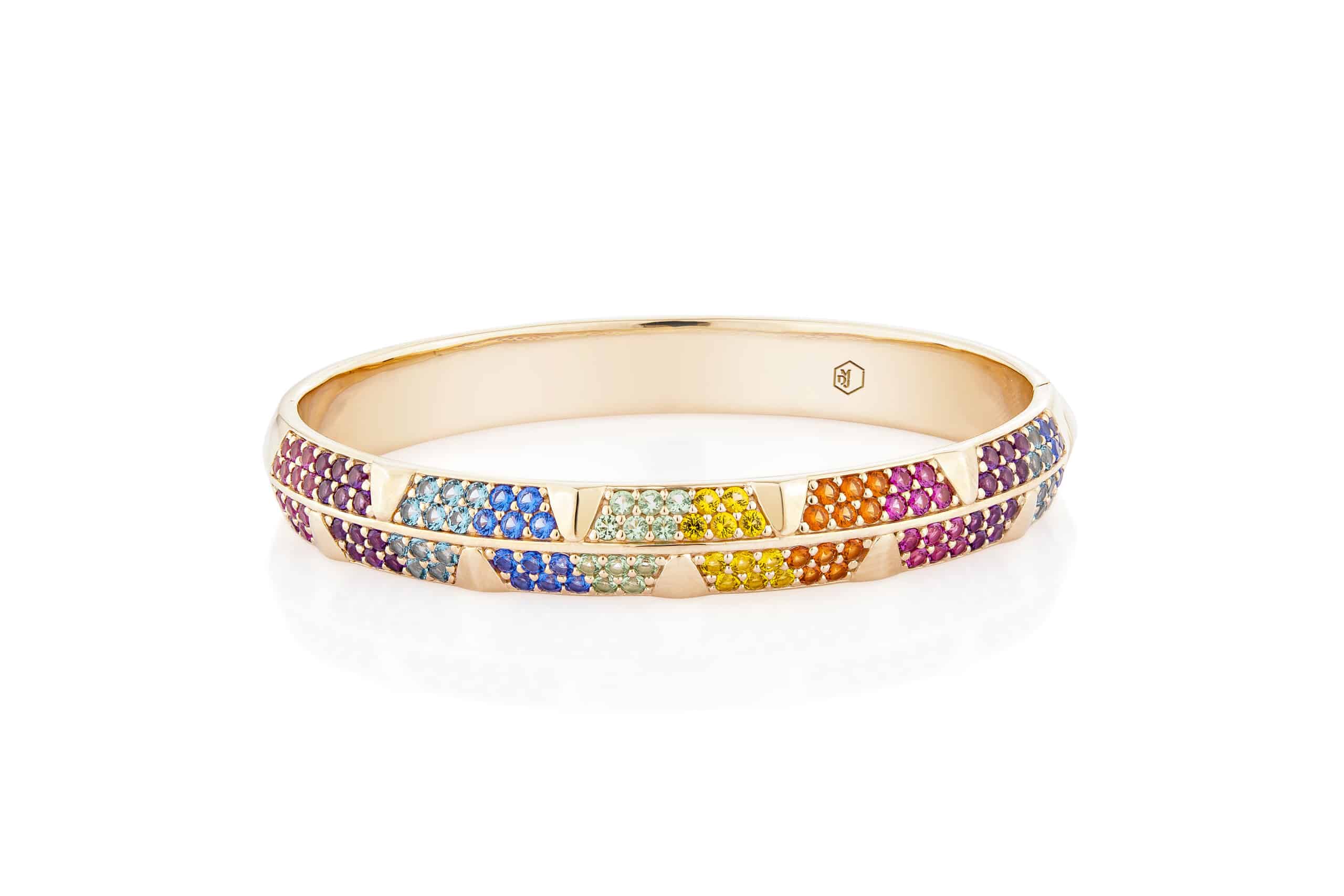 Rainbow Lucy Bangle - Maison de Jewels